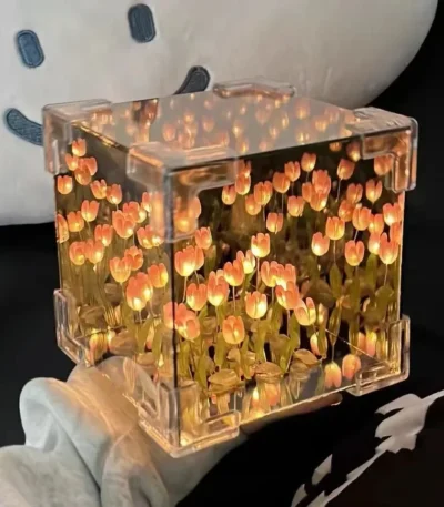 DIY Tulip Flower Night Lamp