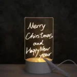 Glowing acrylic message board night light