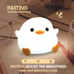 Adorable duck-shaped silicone night light with touch controls, auto timer, and USB charging. Safe, portable, and perfect for kids’ rooms or cozy vibes. Shop now at VibyBuy!