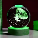 Explore stars at home with our Galaxy Crystal Ball Night Light. USB powered, soft LED glow, and wooden base. A perfect cosmic vibe gift. Only at VibyBuy.